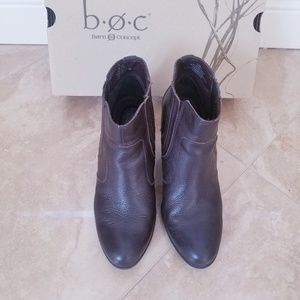 Boc Born Concept Brown Leather Booties